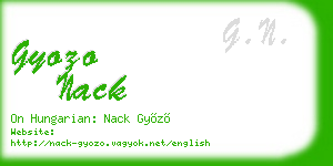 gyozo nack business card